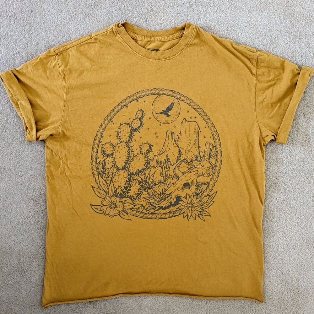 American Highway T-shirt 100% cotton - size M